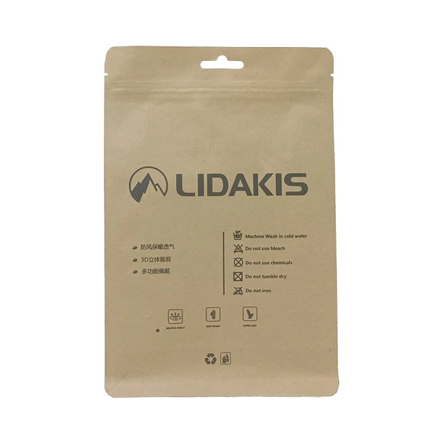 Custom 8 oz Food Grade Kraft Paper Packaging Flat Heat-Sealed Foil Zipper Pouch for Cookies Coffee Gravure Printed Sugar