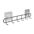 SAMANL  Black Stainless Steel 6 Coat Hook  Wall Mount Metal Hooks & Coat Racks for Bathroom Kitchen