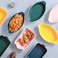 Zogifts New Creative Ceramic Charger Plates Colorful Disposable Plate Dish for Wedding Decorations and Children's Tableware