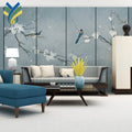 Customized Luxury Wallpaper Painting Designer Home Hotel Decor 3D Chinoiserie Silk Mural Wallpaper
