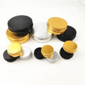 5g 10g 15g 20g 30g 50g 60g 80g 100g Round Gold Aluminum Candle Jars 30ml 150ml Empty Cosmetic Metal Jars Lip Balm Packaging