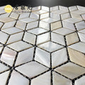 Modern Natural Mother of Pearl Shell Art Mosaic Tile Self-Adhesive Peel and Stick for Kitchen Backsplash and Wall Decor