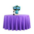 Tabletop Decoration Dust Proof Polyester Round Table Cloth for Wedding