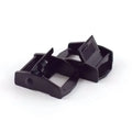 Meetee BF218 25*44mm Square Black Straps Accessories Zinc Alloy Presser Positioning Buckle Adjustable Tightening Webbing Buckle