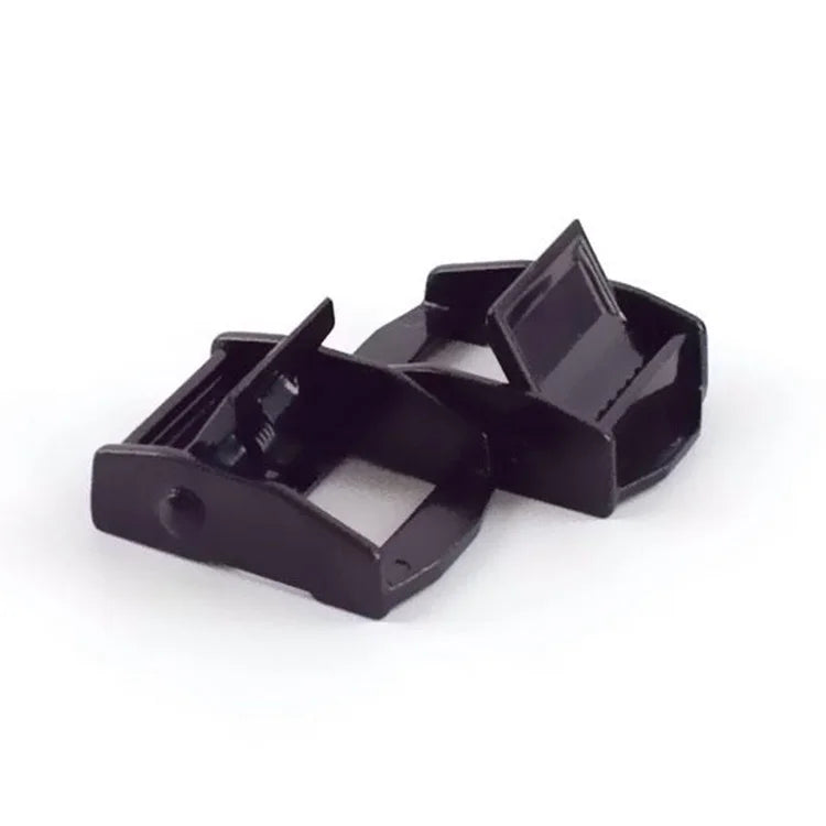 Meetee BF218 25*44mm Square Black Straps Accessories Zinc Alloy Presser Positioning Buckle Adjustable Tightening Webbing Buckle