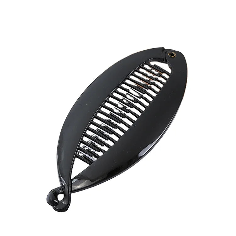 MIO 14cm Korean Style Banana Hairgrips Hair Clips Fashion Banana Hairclip Black Fish Clips Women Hair Comb Clips