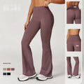 High Waist Butt Lifting Flare Leggings for Women Workout Gym Fitness Yoga Pants with Convenient Flare Design for Sports