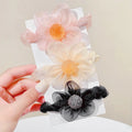 Women's 2022 Cute Style Flower Net Yarn Hair Accessories Scrunchies Made of Cloth
