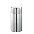 Stainless Steel Tea Coffee Storage Container 400ml Round Metal Tea Tin Canister With Double Lids