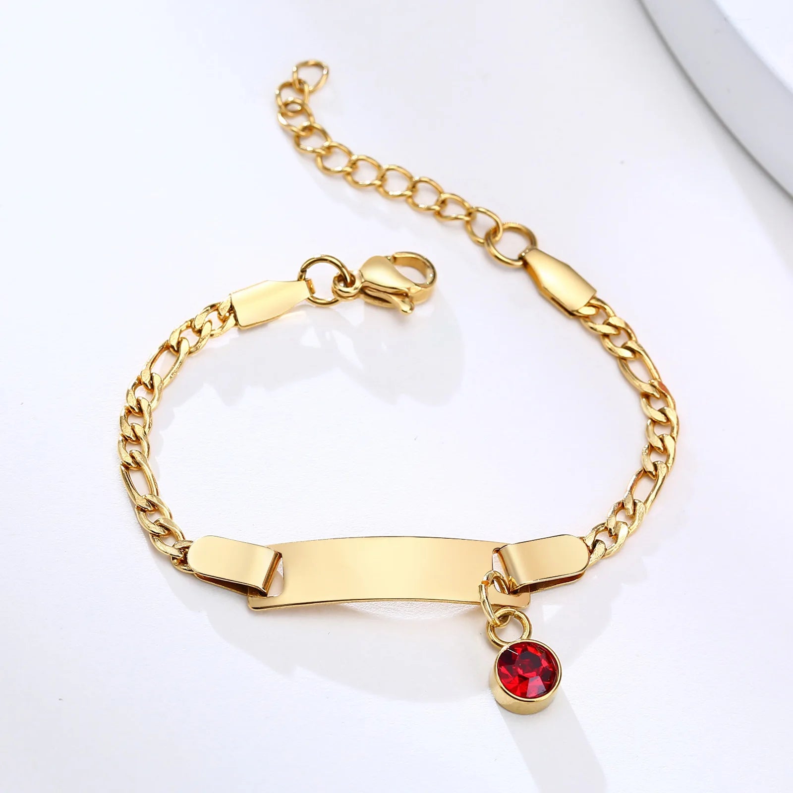 Stainless Steel Customized Baby Bracelet Children New Born Engraving Personalized Name Date Gift for Children Baby Girl