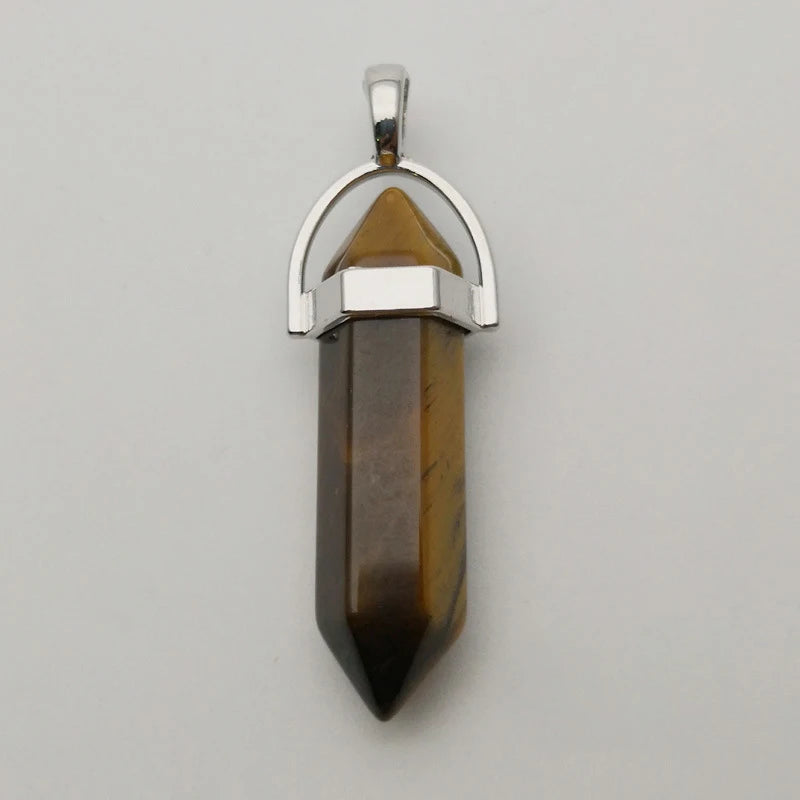 DIY Summer Well-welcomed Natural Rock Stone Gemstone Crystal Pendulum for Wedding Decoration