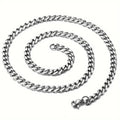 Wholesale 18K Gold Plated Titanium Stainless Steel Cuban Chain Necklace for Men Trendy Engagement Style