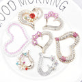 Factory New Rhinestone Alloy Accessories Creative Pearl Love Crystal Plum Blossom Applique Phone Case Sticker Exquisite Brooch