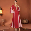 Muslim Dress Fashion Handmade Rhinestone Abaya in Dubai Islamic Clothing for Women Maxi Dresses Women Kaftan