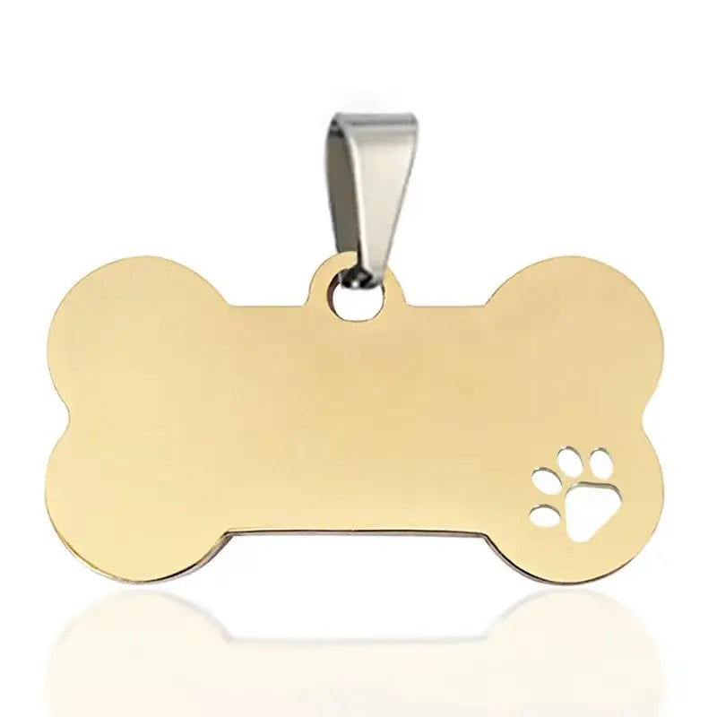 Blank Dog Tags for Laser Engraving Personalized Bone Shape Pet Cat ID Tag Stainless Steel Dogs Collar Pendant Tag Charm