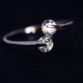 FY-JZ072 Factory Wholesale Silver Zircon Open Rings for Women Fashion Prevent Allergy Jewelry New Design