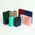 Wholesale Boutique Private Label Elegant Luxury Small Jewelry Gift Wrapping Shopping Paper Bags With Your Own logo