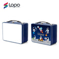 Wholesale Empty Plain Blank Blue Tin Bento Diy Personalized Blank Sublimation Metal Lunch Box
