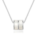 High Natural Mother-Of-Pearl Fritillary Pendant Necklace Brass Chain Jewelry Fashion Necklace Factory Wholesale
