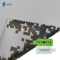 RPET 420d camouflage printed polyester PU coated waterproof oxford fabric for outdoor biodegradable for awning cover