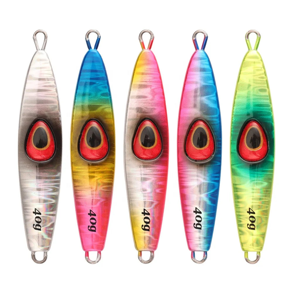 Jigging Pro  Pesca Isca 40g 60g 80g Casting Jig Lures Fishing Bait Boats Metal Jigging Lures Isca Artificial Hard Bait Fishing