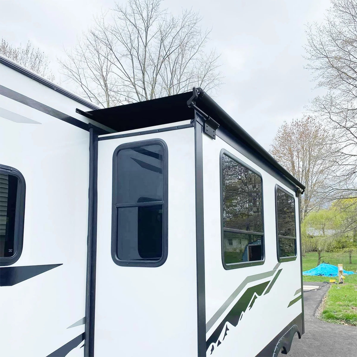 AWNLUX RV Exterior Accessory RV Parts RV Awning Slide Out Topper Awning for Camper Motor Home Caravan MegaBDM