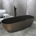 1.8m 2.0m Dark Collection Marble-look Freestanding Soaking Modern Solid Surface Artificial Stone Eco-friendly Bathroom Hotel