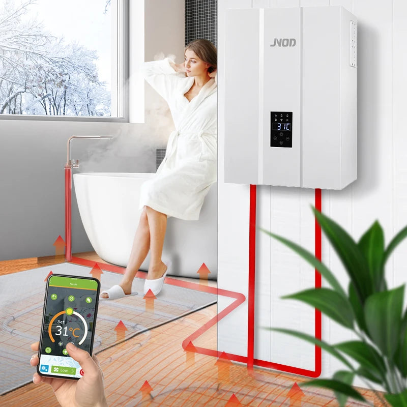 JNOD Highly Efficient Electric Combi Heating Boilers for on Demand DHW and Central Heating Elektrische CV Ketel