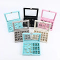 Popular Modern Rectangle Blue Pink Velvet Multiple Colors Jewelry Set Rings Storage Display Organizer Box