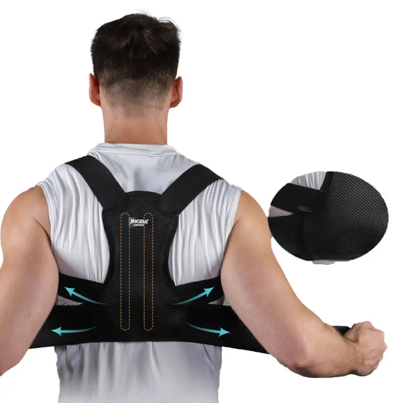 Sports Back Stretch Fixation Back Brace Posture Corrector Guard Body Posture Corrector Belt