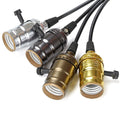 E27 Lamp Holder Vintage LED Light Bulb Base Aluminum Light Socket Industrial Retro Pendant Fittings Lampholder Fixtures