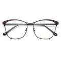 SPARLOO 2454 Women's Photochromic Lens Eyeglasses Cat Eye Frame Design Solid Pattern Change Color & Anti Blue Light Features