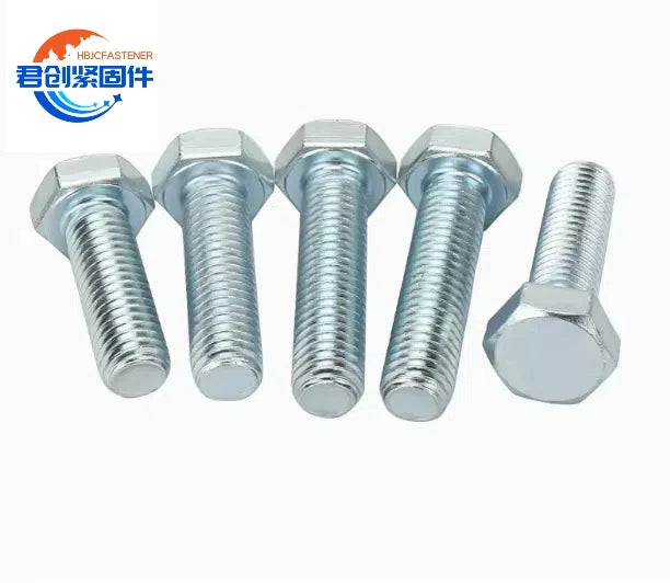 DIN Galvanized Hexagonal Head Bolt Non-standard Made OEM Customized 4.8/8.8 Grade Carbon Steel Bolt DIN931 Hex Bolt