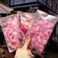 40 PCS Children Cartoon Hair Bands for Girl Flower Candy Elastic Lovely Scrunchies Rubber Bands Clips Kids Hair Accessories