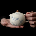 Grass Gray Hand-painted Teapot Underglaze Tea Maker High-end Kung Fu Tea Set Ceramic Teapot Tea Kettle