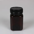 180ml/215ml/360ml Empty Plastic square Bottle Clear/brown  Packaging Container 250g 300g 500g PET Honey Jar