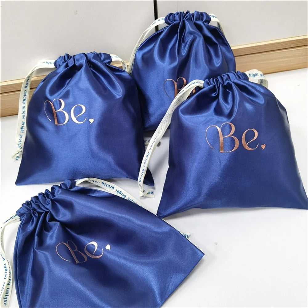 Chuanghua Wholesale Custom Logo High Quality Silk Satin Dust Bags for Handbags Satin Drawstring Bag