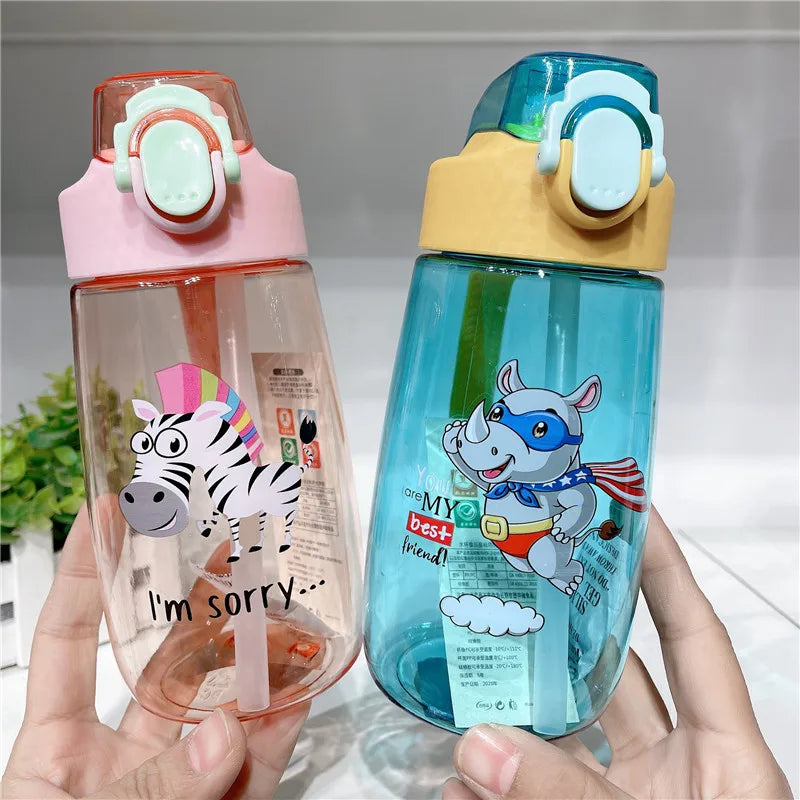 Wholesale Available Kids Hiking Water Bottle With Image Bpa Free Children Plastic Drink Bottle