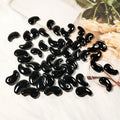 HZ Well Designed Earrings Beads for Jewelry Making Obsidian Jade Magatama Pendant