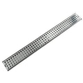 304 Stainless Steel Linear Shower Drain Chrome Plated Rectangle Floor Drain Hair Strainer for Bathroom and Kitchen