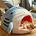 Wholesale Three Dimensional Large Space Shark Shaped Pet Nest Comfortable Dog Cat Sleeping Bed