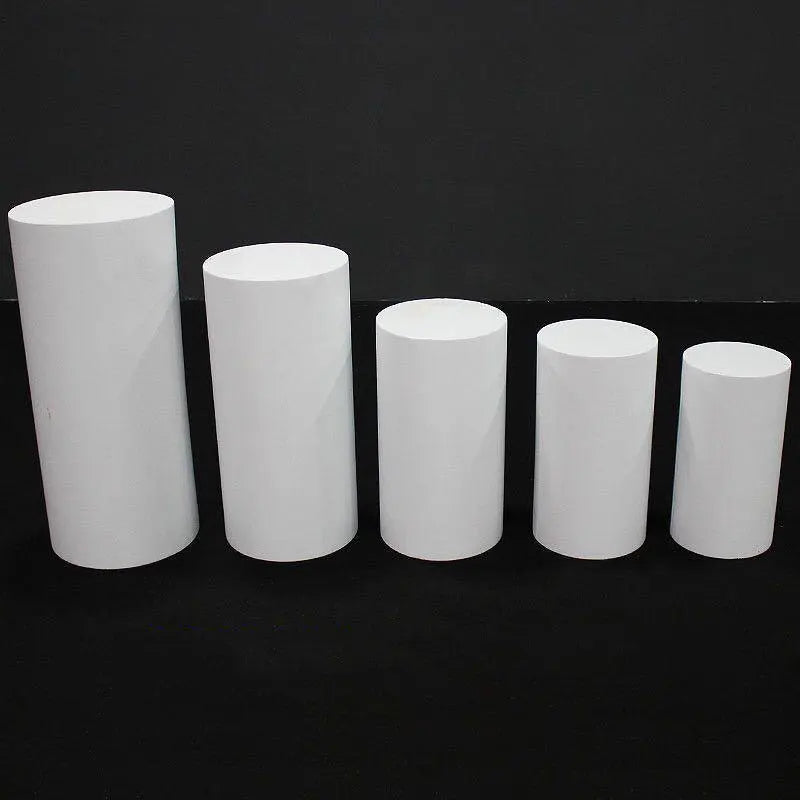 White Dessert Table Birthday Party Decoration Round Wedding Cake Table