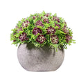 Wholesale Artificial Plastic Camellia Potted DIY Home Garden Verandah Office Table Centerpieces Arrangements Decoration