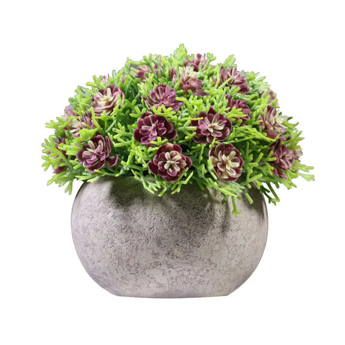 Wholesale Artificial Plastic Camellia Potted DIY Home Garden Verandah Office Table Centerpieces Arrangements Decoration