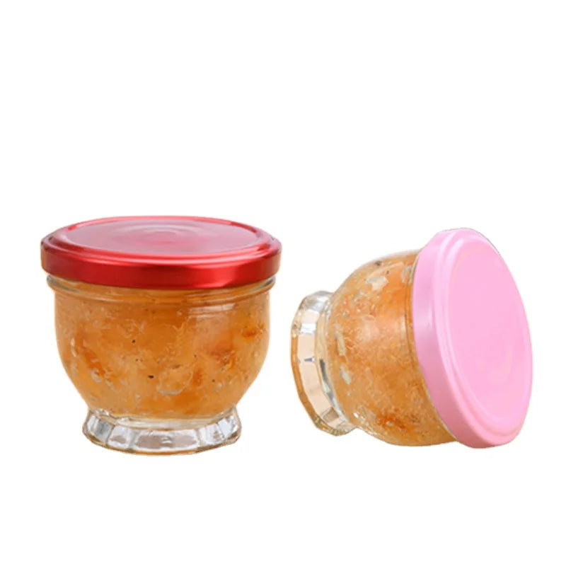 50ml 75ml 100ml 150ml Big Mouth Glass Jar Jam Jar Honey Jar
