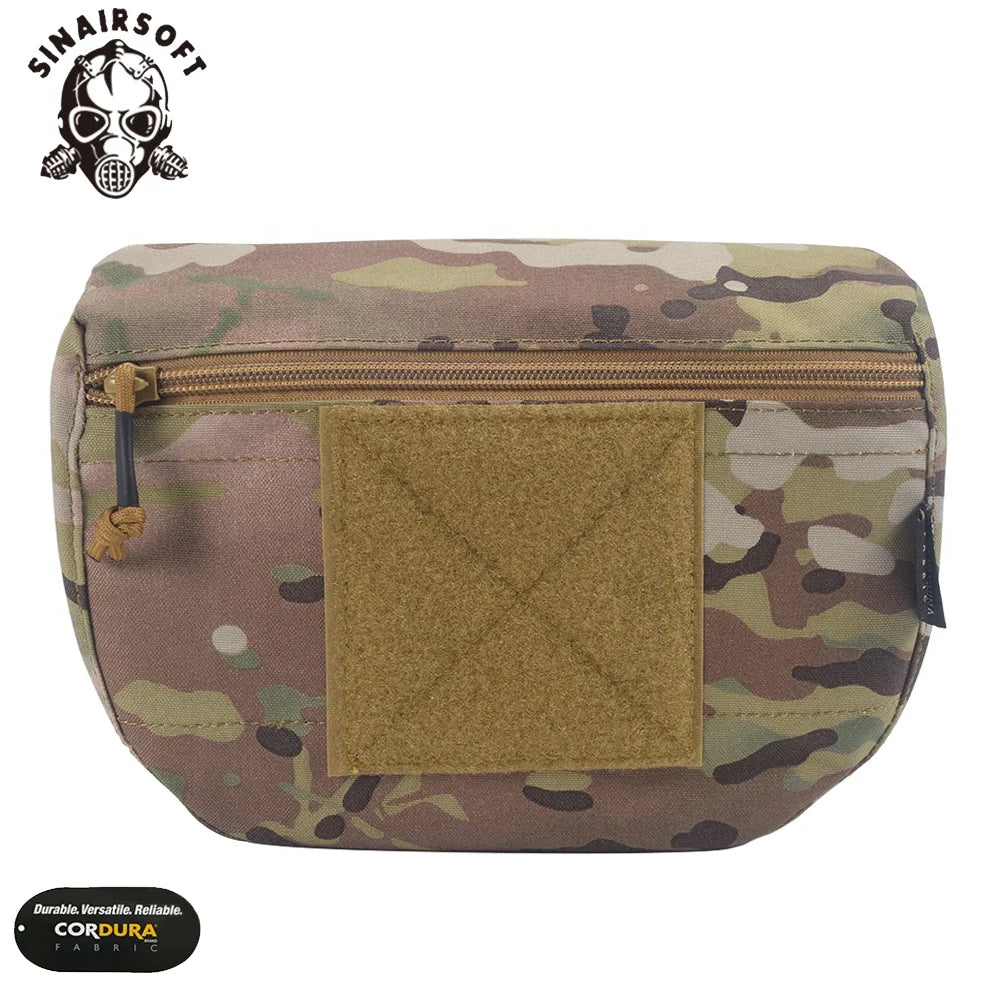 Sinairsoft 500D Tactical Storage Bag Chest Outdoor Combat Sundries Pouch for Men Zipper Storage with Nylon Polyester Material