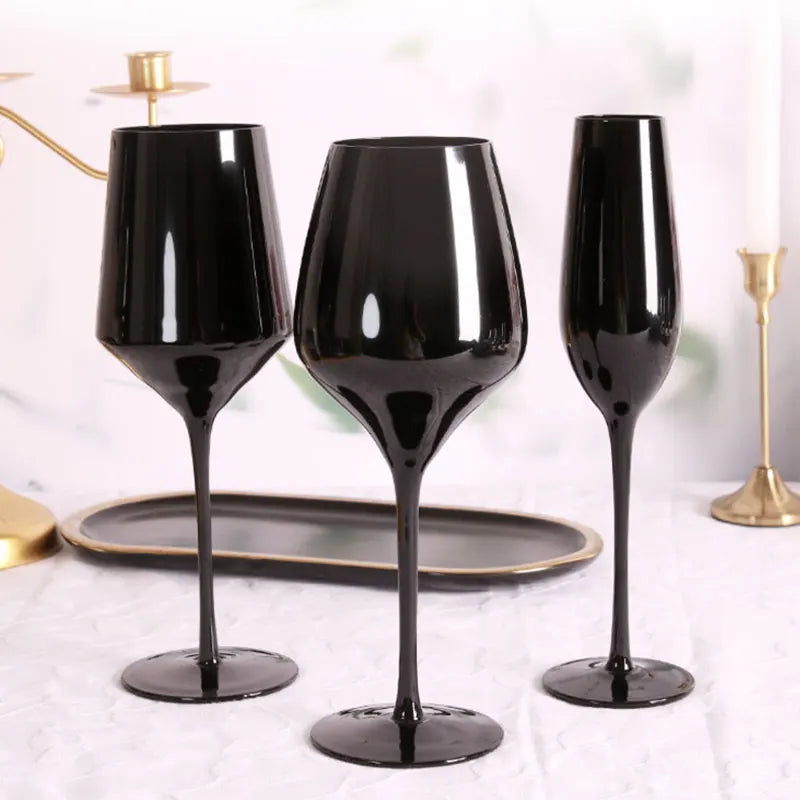Highball Glass with Customized Logo Colored Crystal Wine Whiskey Black Water Glass