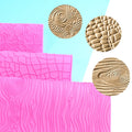 Non-stick  Food Grade  Pattern  Embossed Sugar Craft Tools Molds for Cake Decorating Different Designs Silicone Lace  Mats
