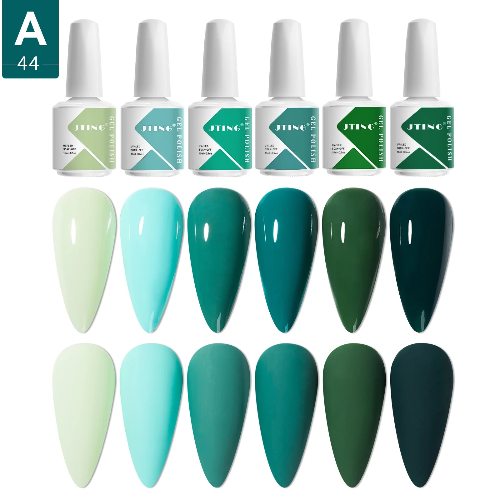 JTING Free Shipping 6colours Nail Kit Professional Uv Gel Gel Polish Personalizado OEM Make Your Own Brand Nails Supplies Salon