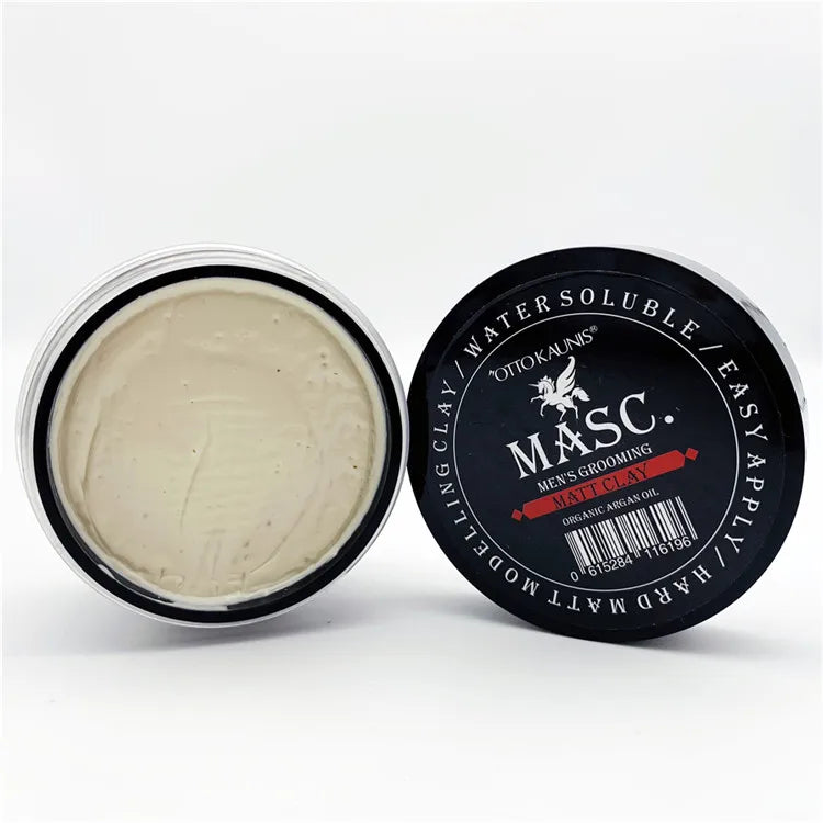 OEM Custom Label Mens Grooming Edge Control Organic Argan Oil Paraben Free Hard Matt Modelling Clay